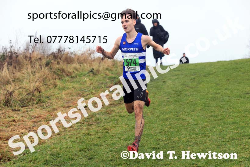 Mens under-20s 2023 North Eastern Cross Country Champs., Temple Park, South Shields. Photo: David T. Hewitson/Sports for All Pics